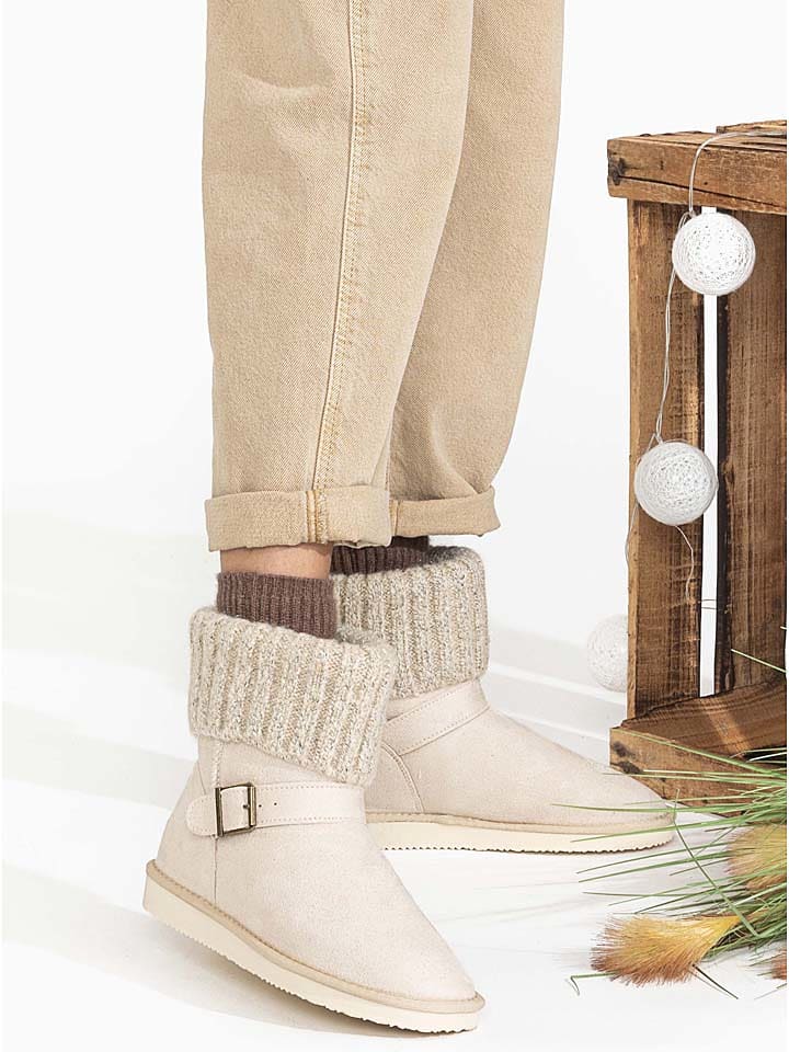 Blackfield Winterboots "Kylie" in Creme - 40