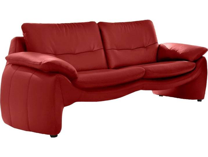 2-Sitzer PLACES OF STYLE Luna , rot, B:185cm H:80cm T:88cm, Sofas, 2-Sitzer, in einzigartiger Optik