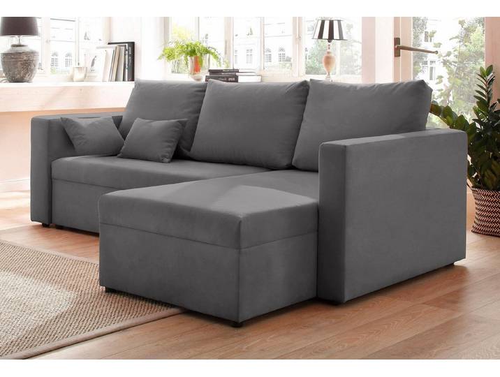 Home affaire Ecksofa Pur L-Form, wahlweise mit Bettfunktion