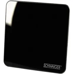Schwaiger Zimmerantenne (Zimmerantenne, 45 dB, DVB-T / -T2), SAT Spiegel + SAT Antennen, Schwarz