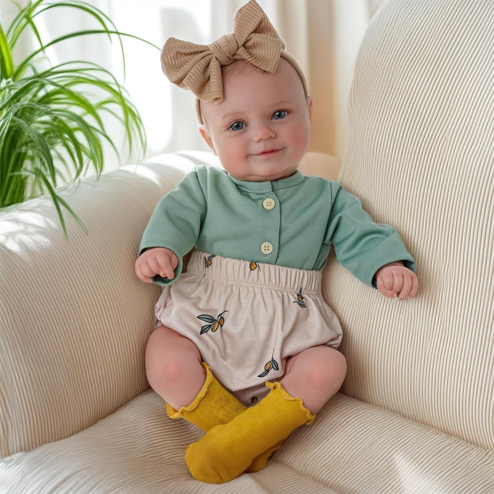 Reborn Baby Doll - 22 Inch Lifelike Baby van Zacht Silicoon Vinyl