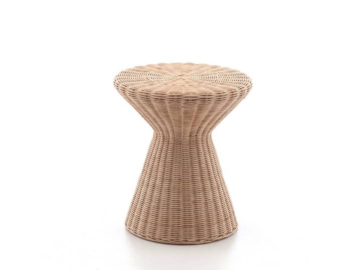 GERVASONI table basse tabouret BOLLA 12 (Naturel - Rotin)