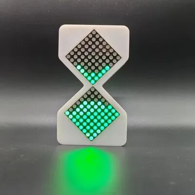 Youfap Market DIY Digital Cyber Hourglass Birthday Gift, Interactive LED Hourglass For Kids, Cyber Style With Glowing Technology round Bead Green