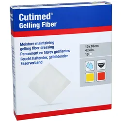 Cutimed Gelling Fiber Kom.10x10 Cm Hydrofaserverb. 10 St