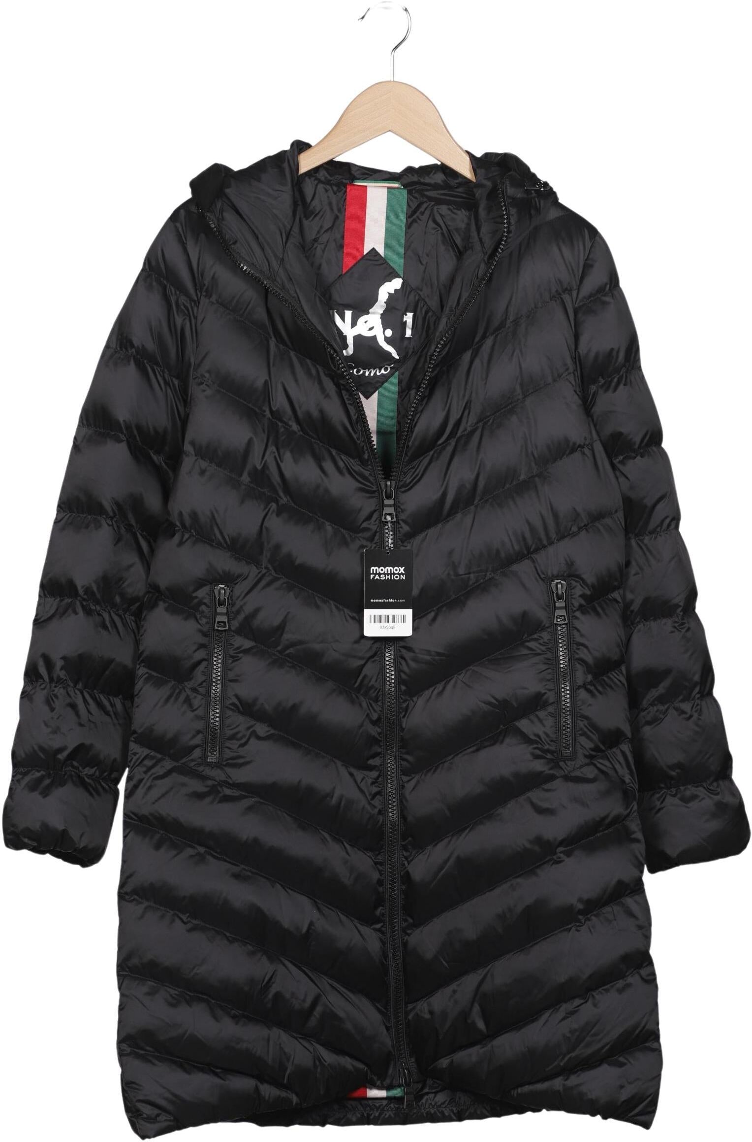 No.1 Como Damen Mantel, Schwarz, Gr. XS, Synthetik - Second Hand