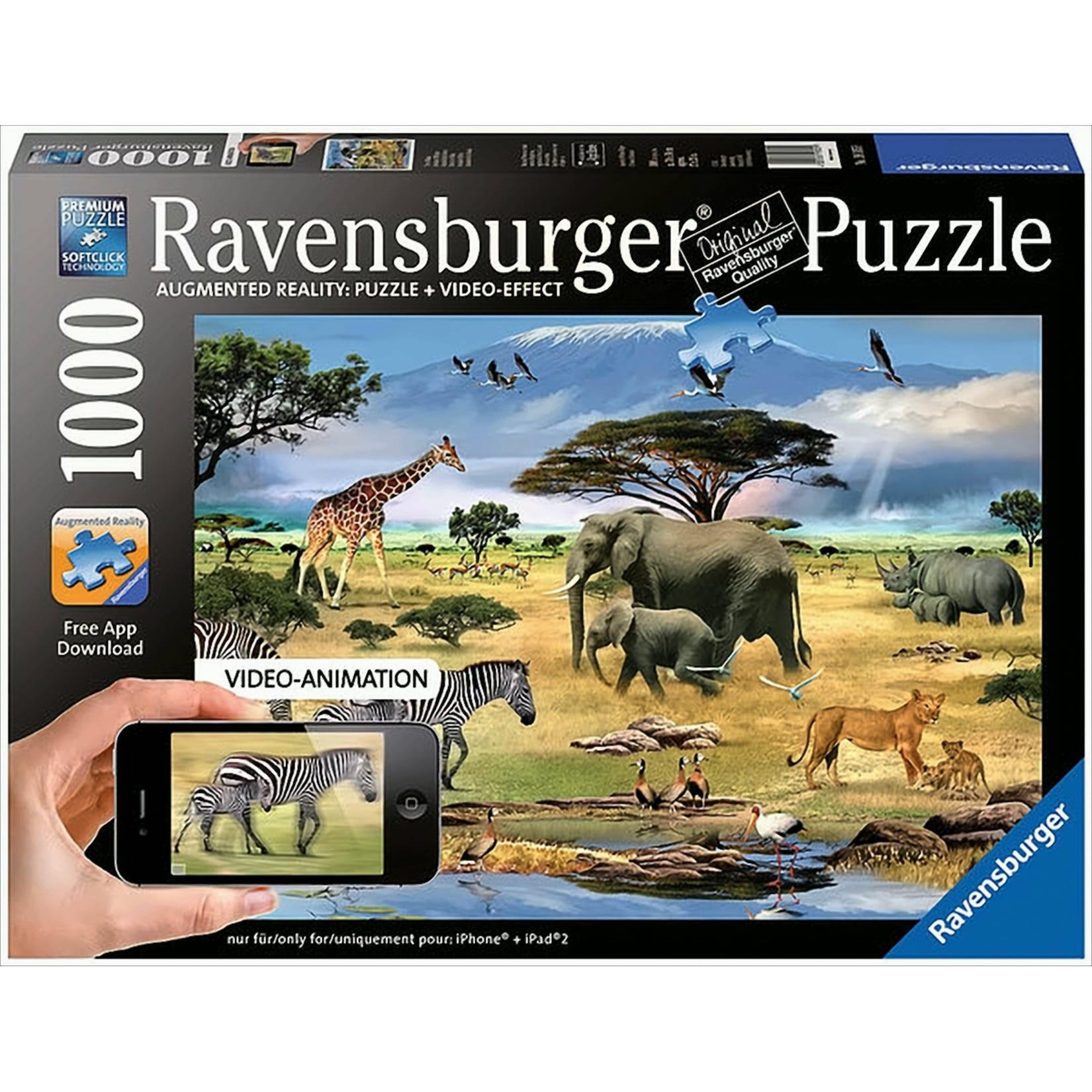 Augmented Reality Puzzle - Tiere Afrikas, 1000 Teile