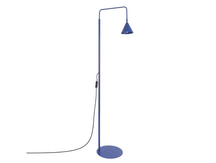 Lampadaire acier outremer h 165 cm