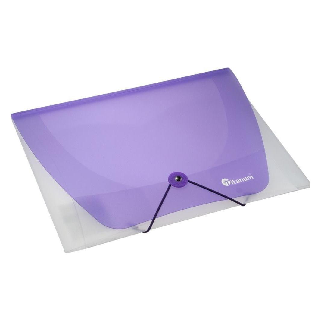 Teka PP-A4-Ordner mit Gummizug, transparent blau (A4) (47997230)