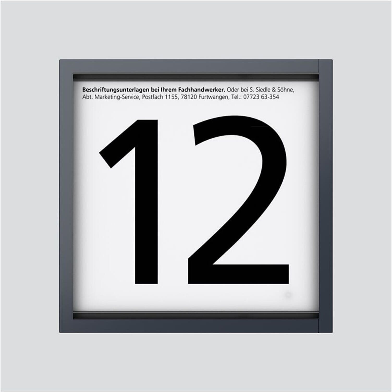 Siedle Informationsfeld Vario ant-gr IM 700-0 AG (210012696-00)