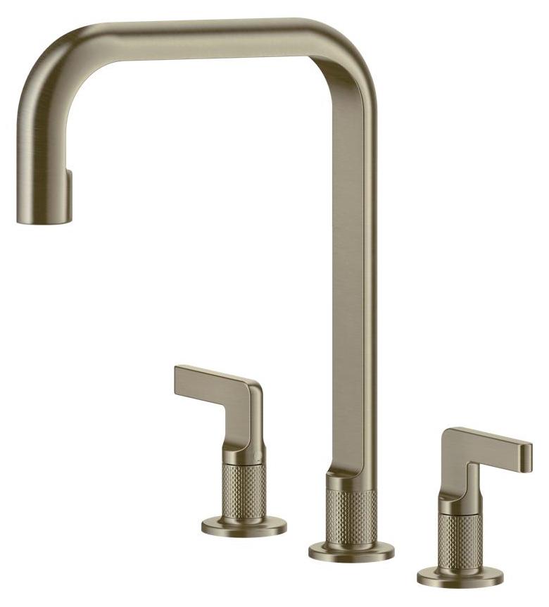 Gessi 58701, Herunterziehen, Edelstahl, Drehventile, Doppel, 3/8", 120°