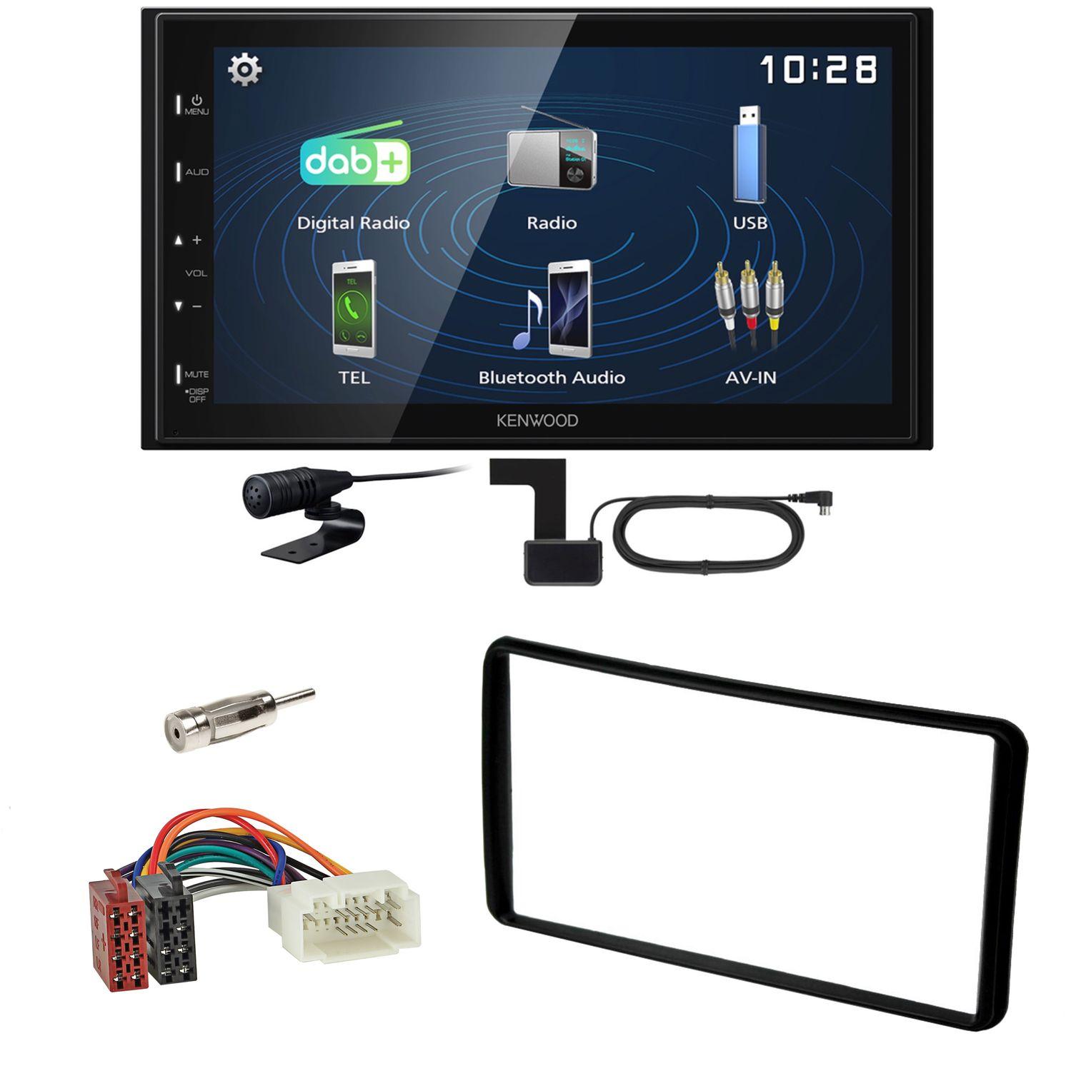 Kenwood DMX129DAB DAB+ Bluetooth USB Einbauset für Suzuki Jimny FJ