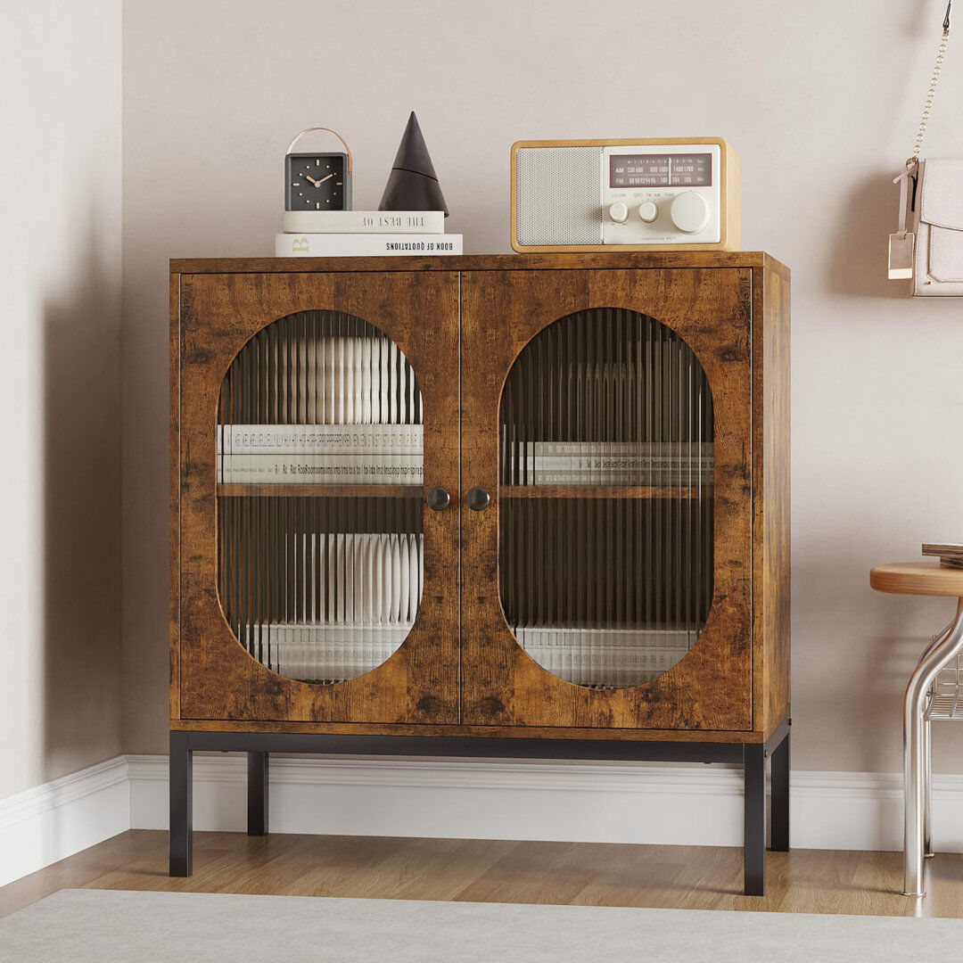 World Menagerie Sideboard Accent Chest Brown 82.9cm H X 80.1cm W X 39.9cm D