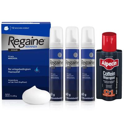 Alpecin Coffein Shampoo C1 & Regaine Männer Schaum 50 mg/g 1 St