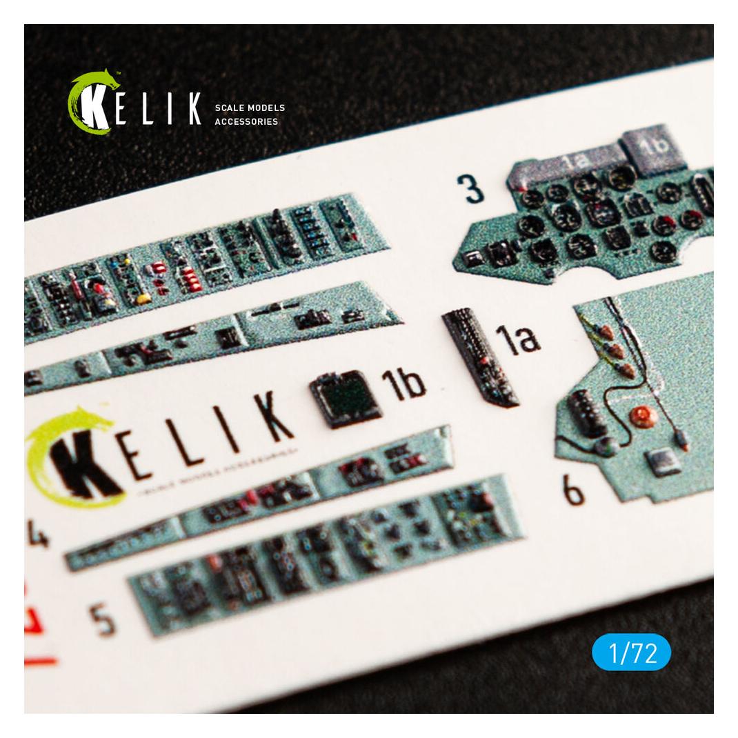 Kelik SU-27 interior 3D decals for Trumpeter kit (K72040)