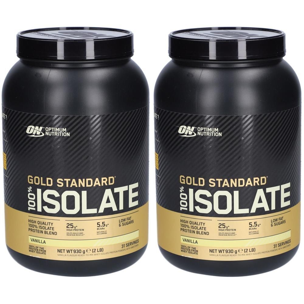 Optimum Nutrition 100% Gold Standard Isolate 2LB Vanilla 2x 2x930 g