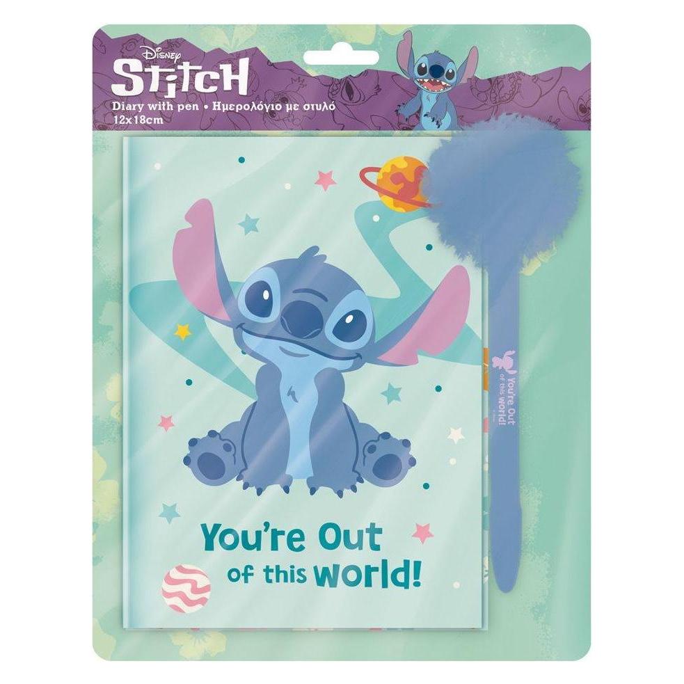 Must Team Lilo & Stitch Tagebuch + Kugelschreiber mit Bommel (57445816)