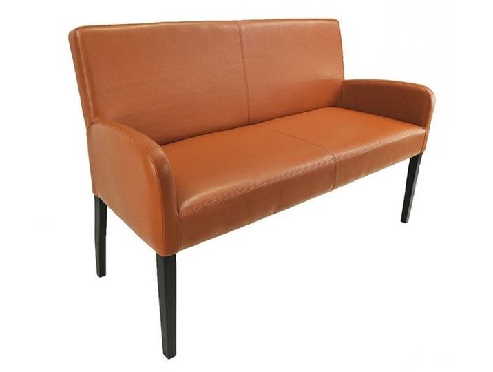 Sitzbank aus Kunstleder 123 cm mit Holzgestell Alfo