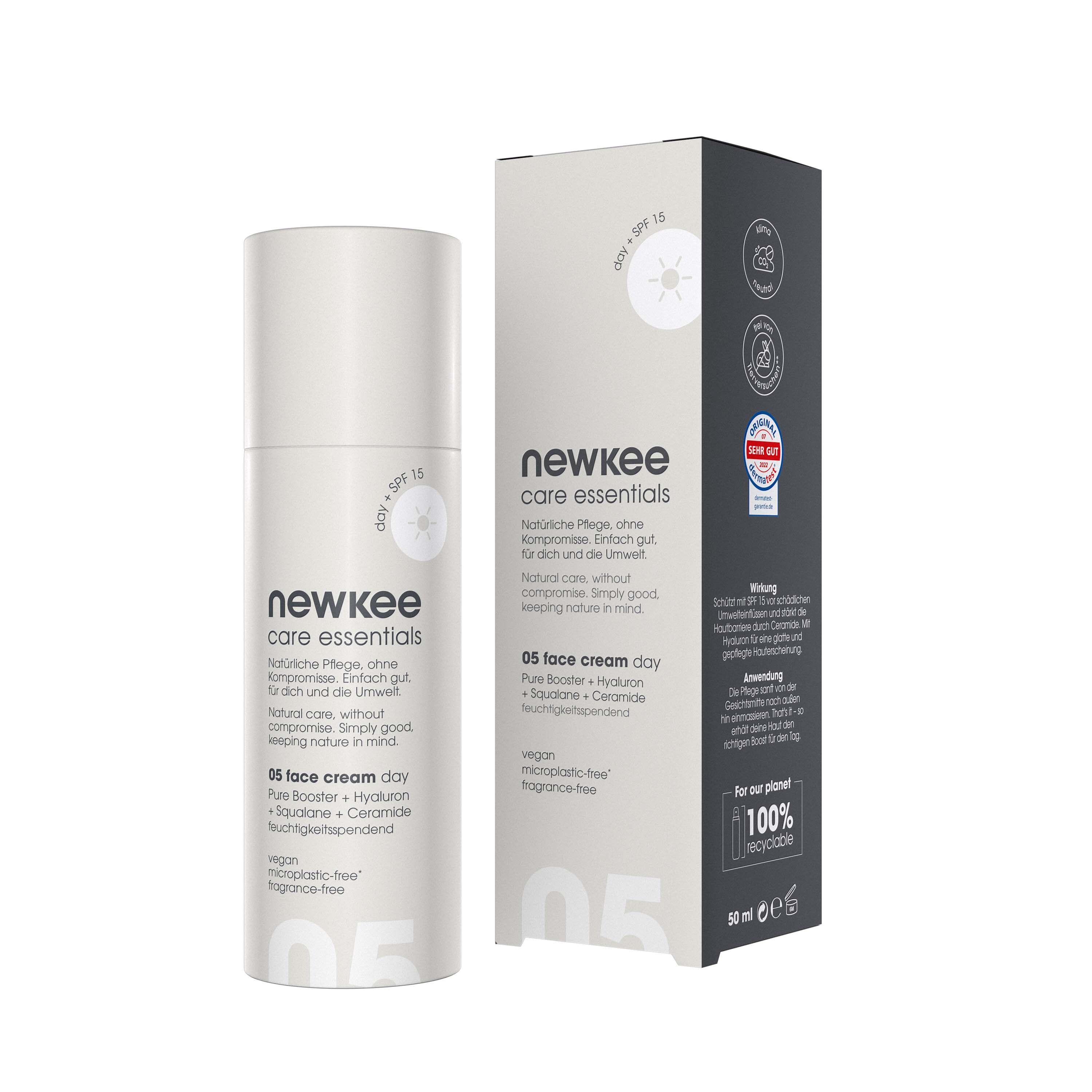 Newkee Tagescreme mit Hyaluron+LSF 15 50 ml