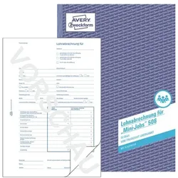Avery Zweckform Formularbuch 506 »Lohnabrechnung« weiß, 21x29.7 cm