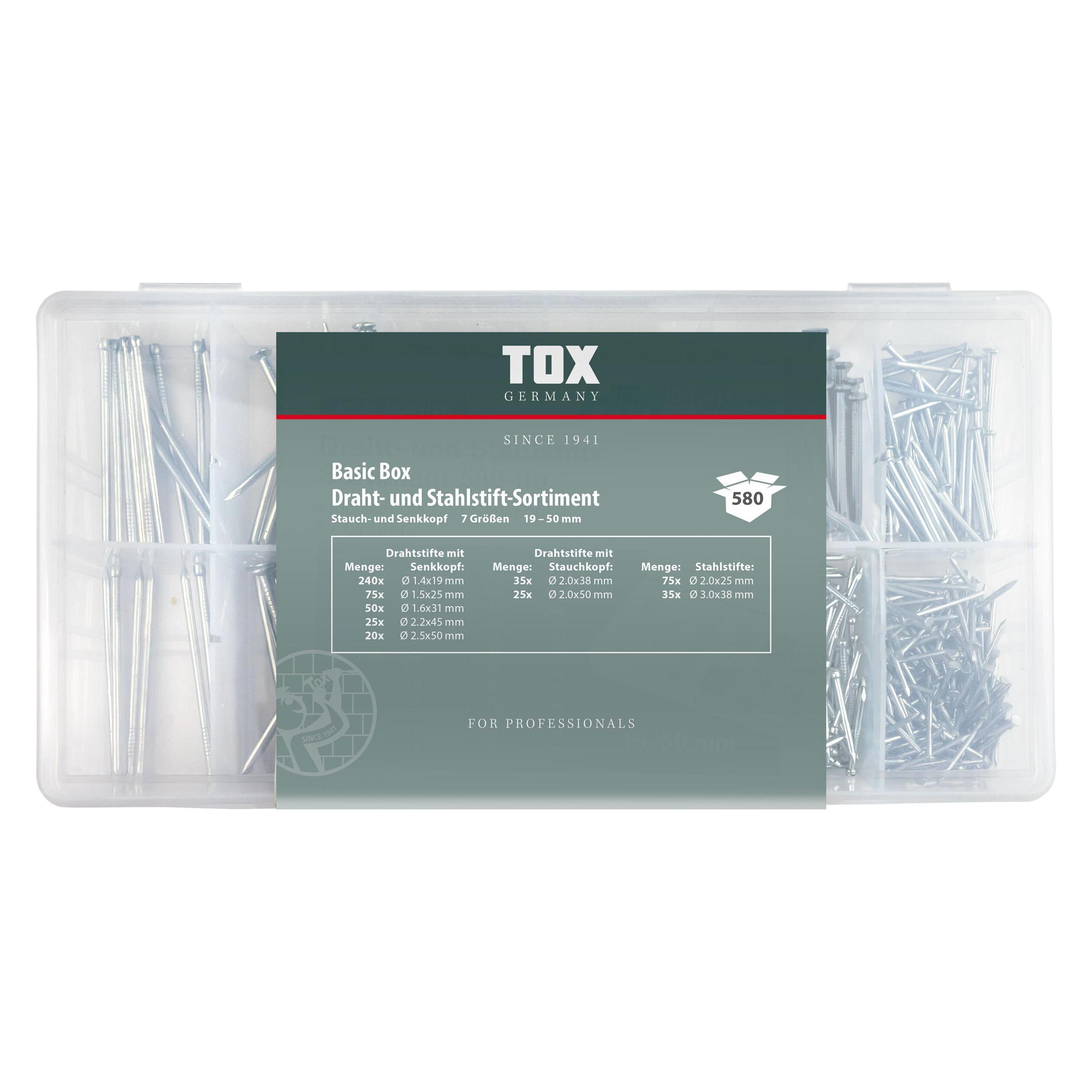 Tox Basic Box Nagel - Sortiment 580 tlg. (580 Stk.) (09490204)
