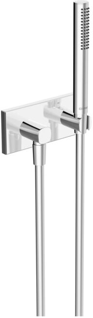 Hansa HANSALIVING Set de douche 1 jet, avec coude mural, chrome (44430170)