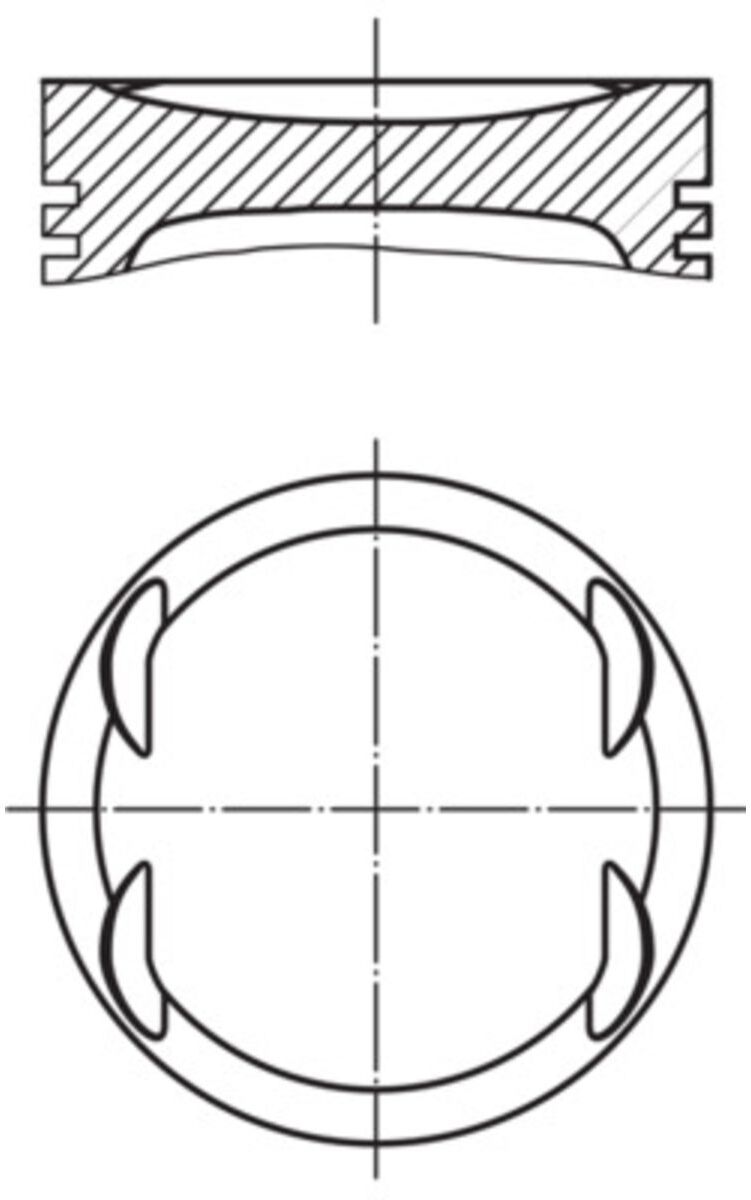 Kolben MAHLE 011 69 02