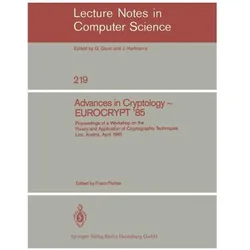 Advances in Cryptology – EUROCRYPT '85, Fachbücher von Franz Pichler