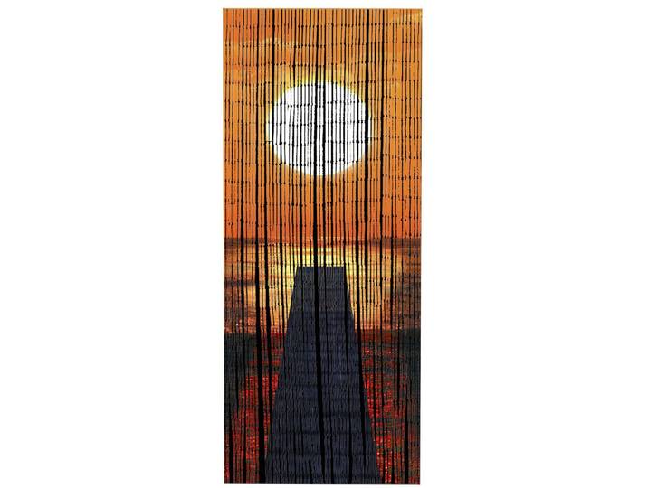 Türvorhang MAXIMEX Modell Sonnenuntergang , orange, B:90cm H:200cm, Bambus, Gardinen, Türvorhang, Insekten- und Sichtschutz aus Bambus, für Balkon oder Terrasse