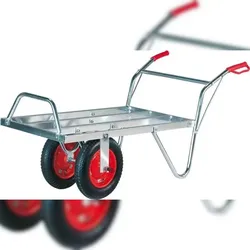 Westfalia Alu Schweizer Karre 100 kg Tragkraft, Rostfrei, Kippsicher, Doppelbereifung