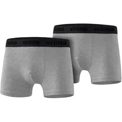 2er Pack erima Boxershorts Herren grau melange L