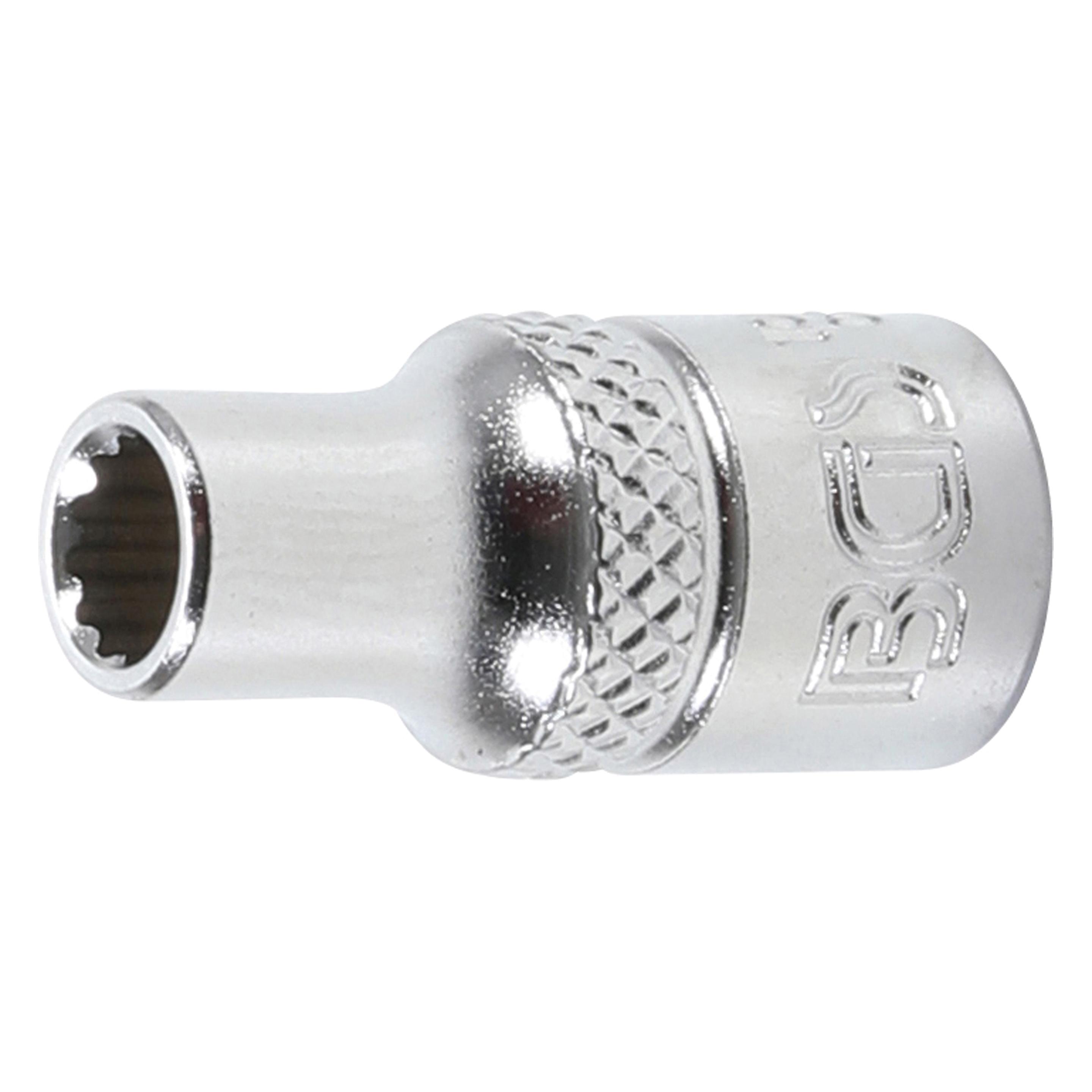 BGS Steckschlüssel-Einsatz Zwölfkant Antrieb Innenvierkant 6,3 mm (1/4") SW 5 mm (5 mm) (10775)