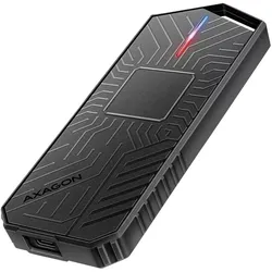 Axagon EEM2-GAM, USB-C 10Gbps - NVMe & SATA SSD GAME M.2 box, bezšroubkový (M.2), Festplattengehäuse, Schwarz