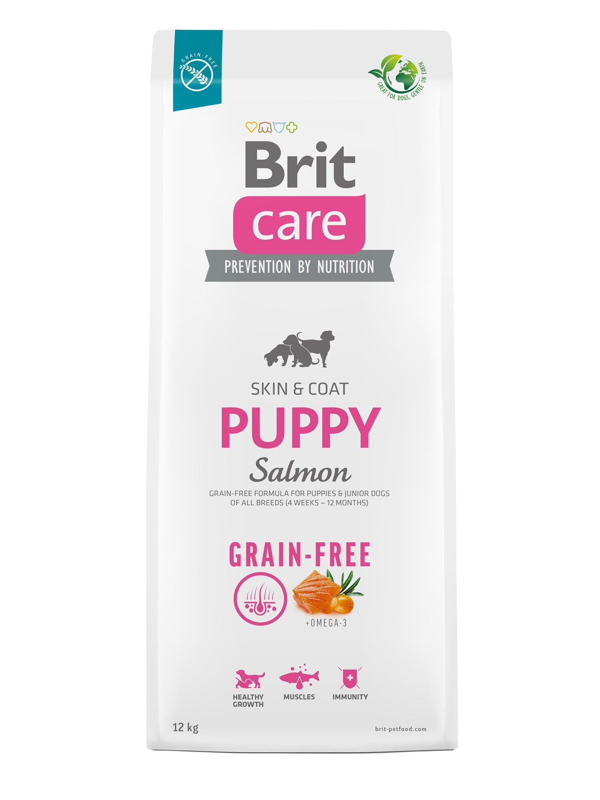 Brit Care Dog Grain-free Puppy Salmon 12 kg