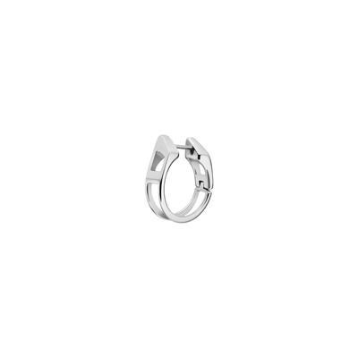 Single-Ohrstecker DIESEL "Schmuck Geschenk Edelstahl D LOGO", silber (edelstahlfarben), Ohrringe, Damen, Edelstahl