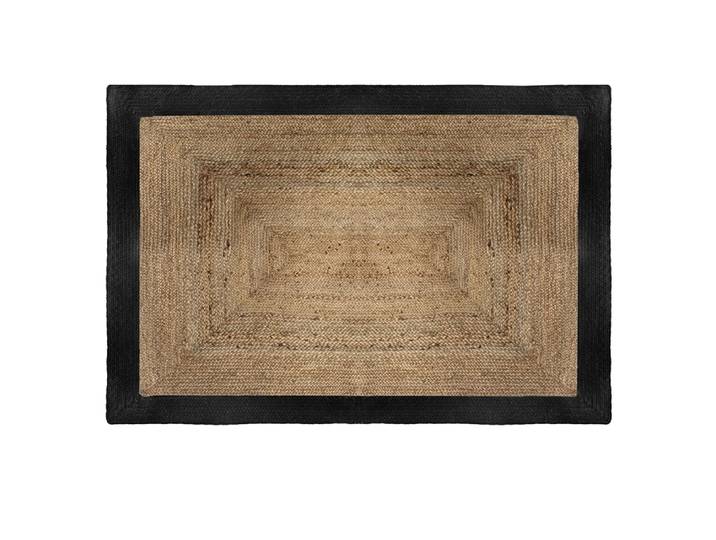 Tapis rectangle en jute noir 120x170cm
