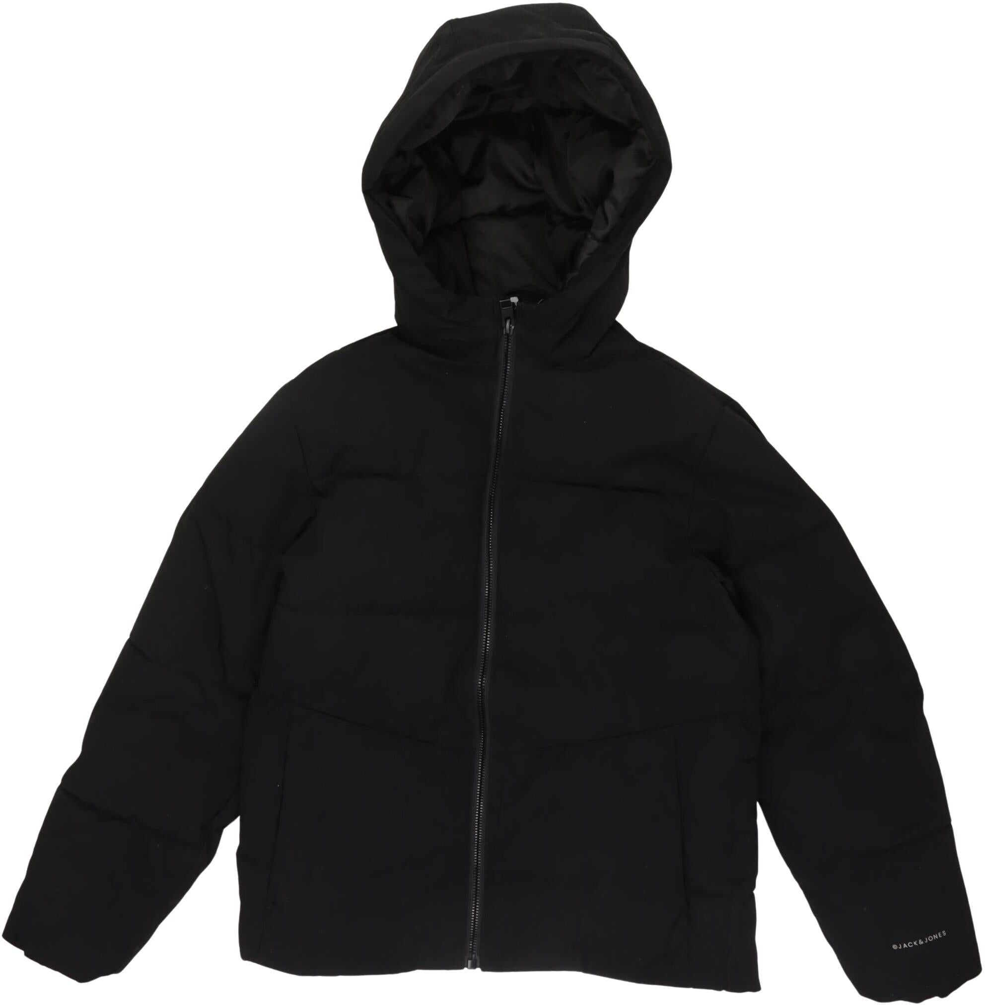 Jack & Jones Jungen Jacke oder Mantel, Schwarz, Gr. EU 140, Synthetik - Second Hand