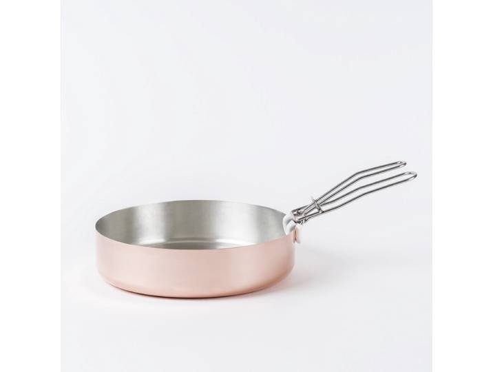 KnIndustrie - The Rice Koperen Braadpan: Perfecte Risotto\, Gelijkmatige Verhitting & Elegant Design - Ø 28 cm