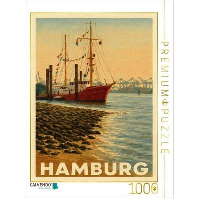 CALVENDO Puzzle Feuerschiff Elbe 3 im Museumshafen Oevelgönne | 1000 Teile Lege-Größe 64 × 48 cm Foto-Puzzle für glückliche Stunden