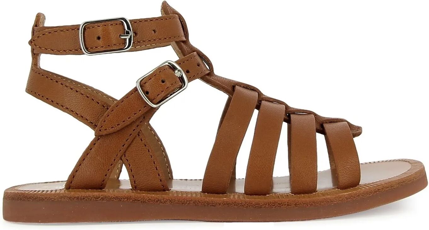 Pom d'Api Sandales Plagette Gladiator Cannelle 28