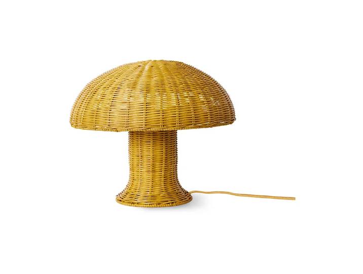 HKliving Lampe de table Rattan Mustard