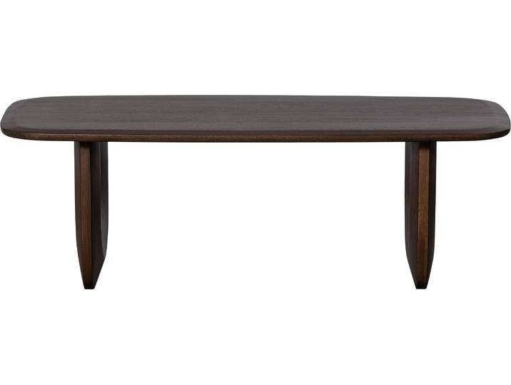 Couchtisch WOOOD Frequent Mangoholz mit organisches Untergestell H 40 x B 120 x T 60 cm , braun (walnuss, walnuss), B:120cm H:40cm T:60cm, Tische, Couchtisch, Tragkraft 60 kg, abgeflachte Tischkanten, einfach zu montierbar