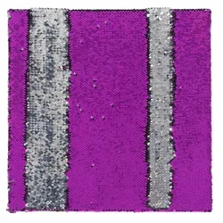 Sensorische Paillettentafel - lila/silber