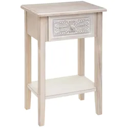WellHome - Nachttisch 45x30 x67,5cm in weiß