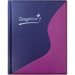 Idena Zeugnismappe DIN A4 violett/blau