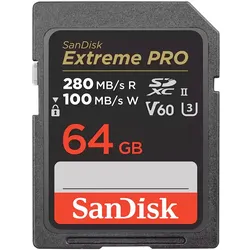SANDISK SDXC-Card 64GB Extreme Pro UHS-II (280MB/s)