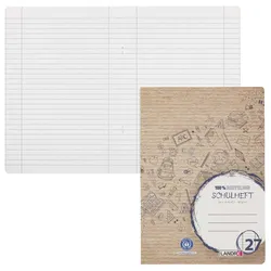 herlitz Schulhefte Recycling liniert mit Rand, DIN A4, 16 Seiten