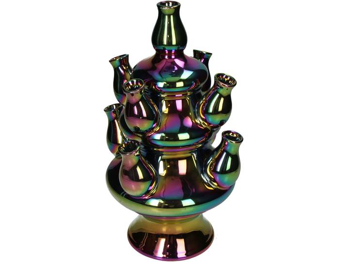 Vase Myko irisierend Porzellan D 20.5 H 33 cm