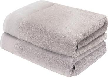 "Fabstyles Camelot Bath Towel 600 GSM Zero-Twist Cotton Set of 2 - 27""x52"""