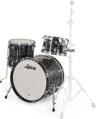 Ludwig Legacy Maple Downbeat Black Oy Vintage Black Oyster