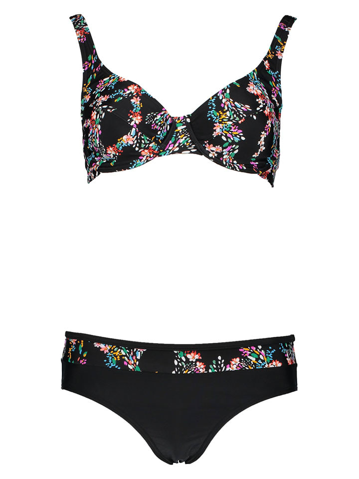 PETITE FLEUR Bikini in Schwarz - 40E-Cup